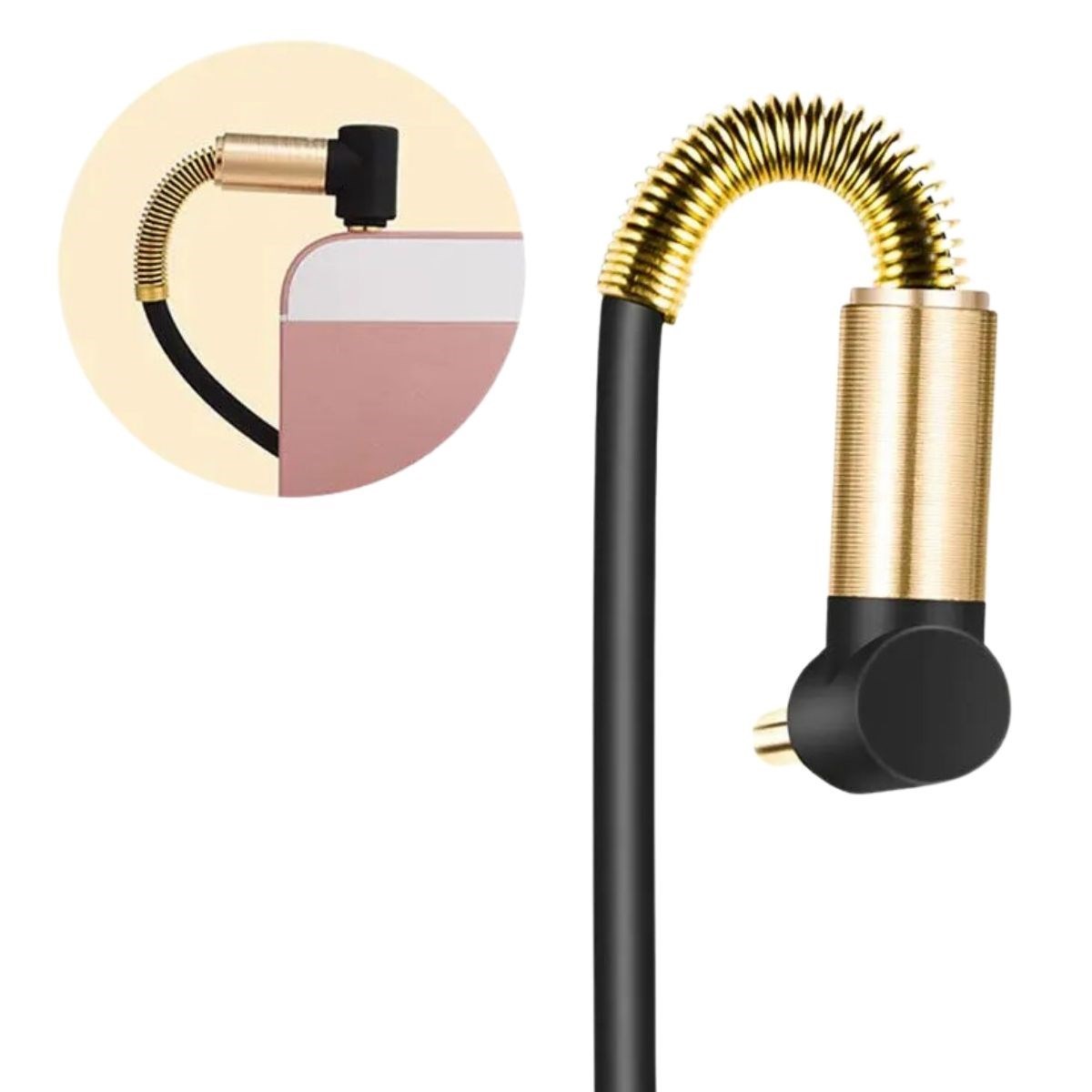 3.5mm AUX Kablosu Jak Erkek Erkek L Tipi 1 Metre Ses Aktarım Kablosu — Veyo — görsel 3