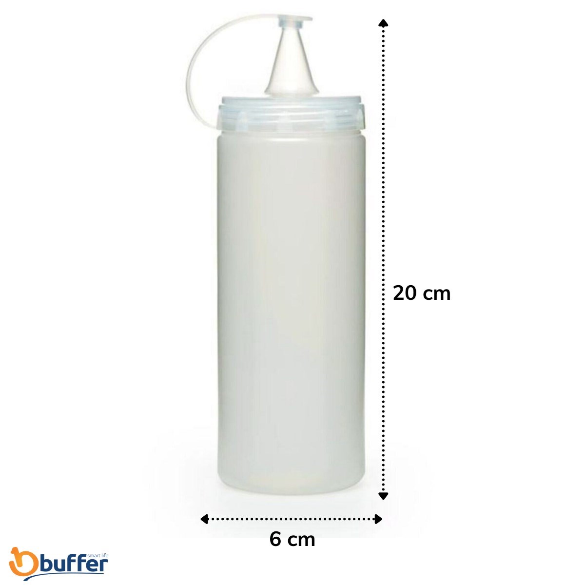Şeffaf Kapaklı Sızdırmaz Yağlık Sosluk Şişesi Plastik Yağdanlık 400 ml AP-9028 — Veyo — görsel 4