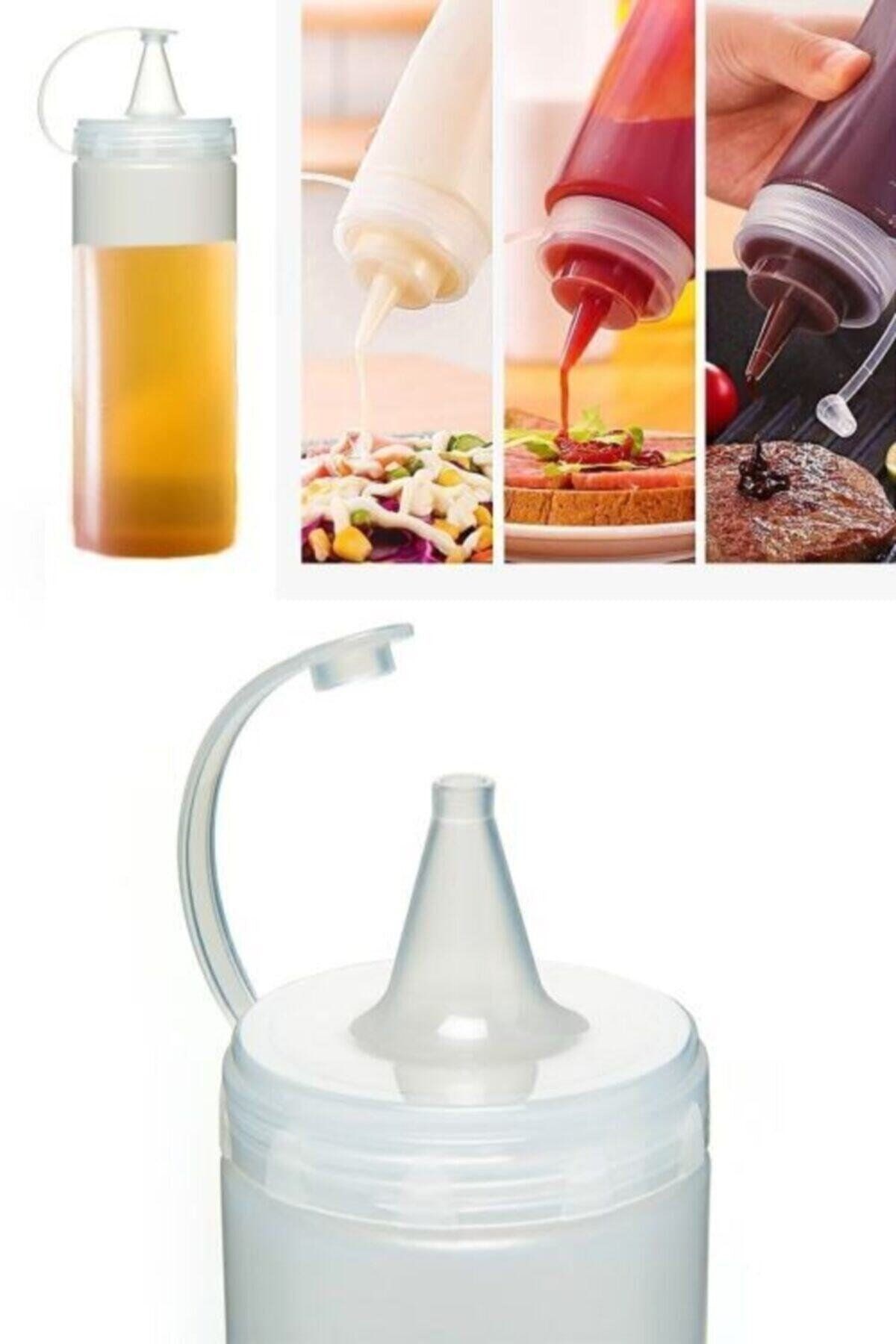 Şeffaf Kapaklı Sızdırmaz Yağlık Sosluk Şişesi Plastik Yağdanlık 400 ml AP-9028 — Veyo — görsel 7