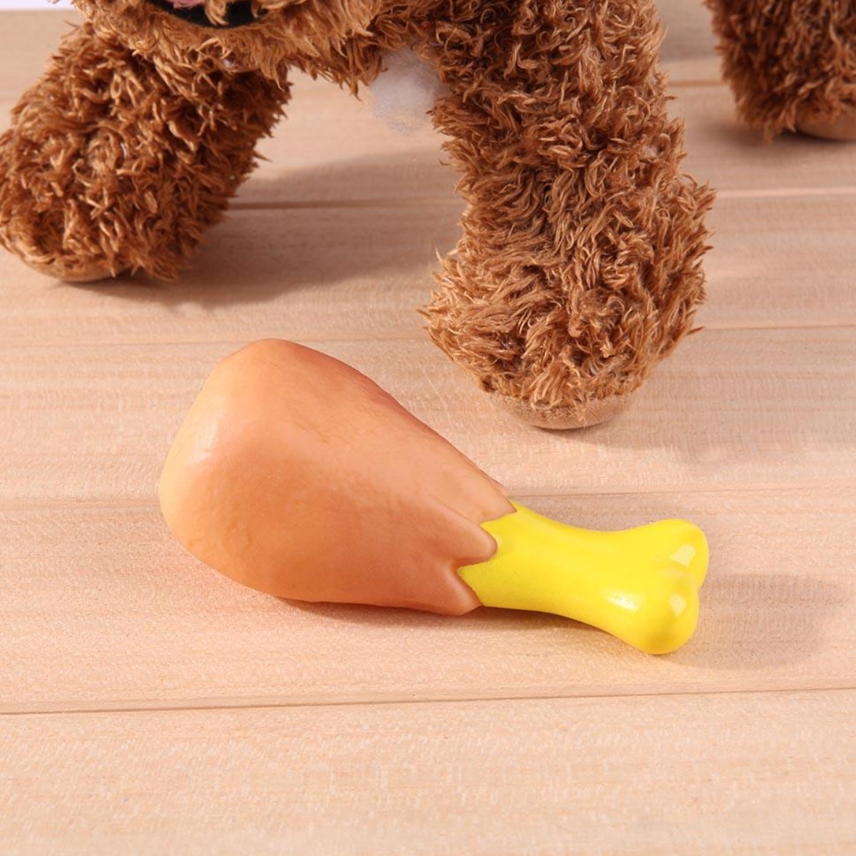 Köpekler İçin Oyuncak Tavuk Budu — Veyo — görsel 2