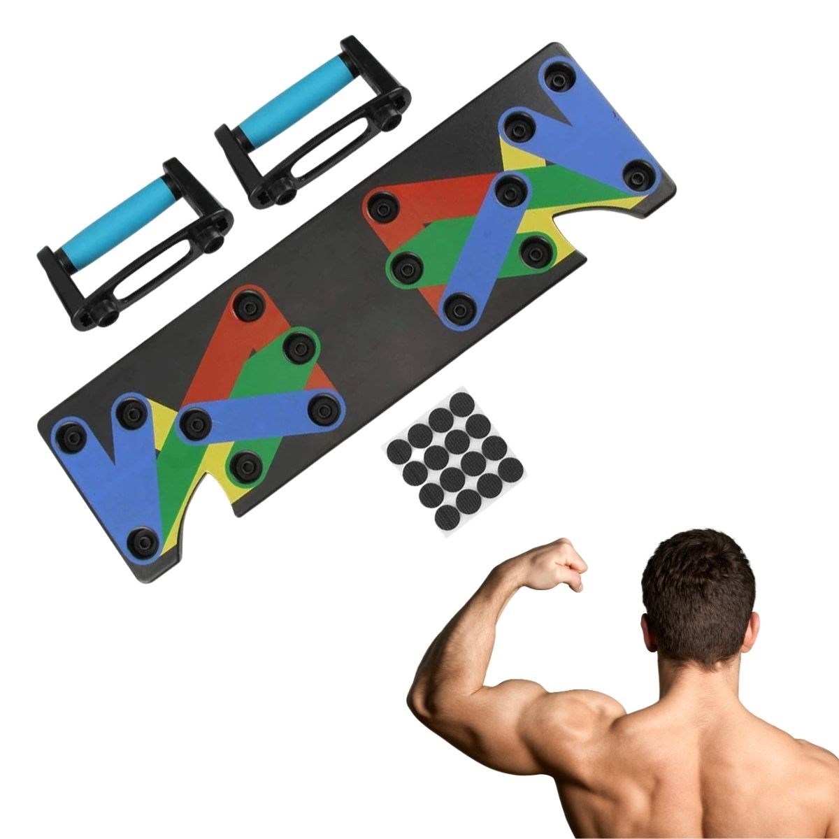 Katlanabilir Çok Fonksiyonlu Şınav Tahtası Platformu Fitness Spor Kondisyon Sağlama Aleti Pratik