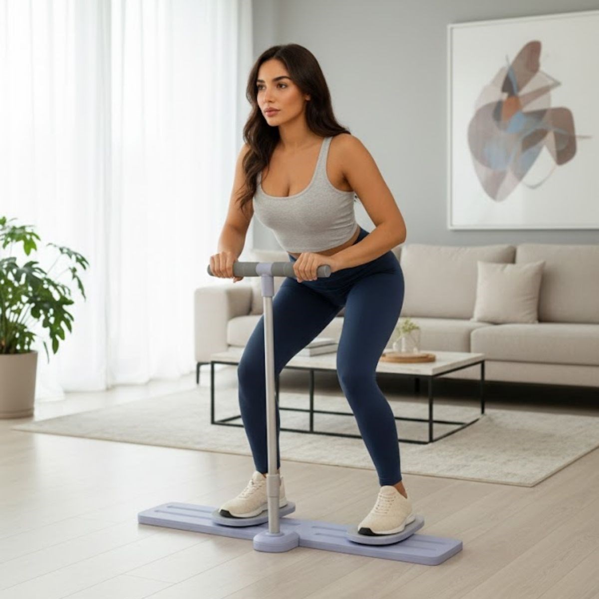 Katlanabilir Kardiyo Tahtası Bacak Kalça ve Core Güçlendirici Evde Spor Aleti Kullanışlı Pratik