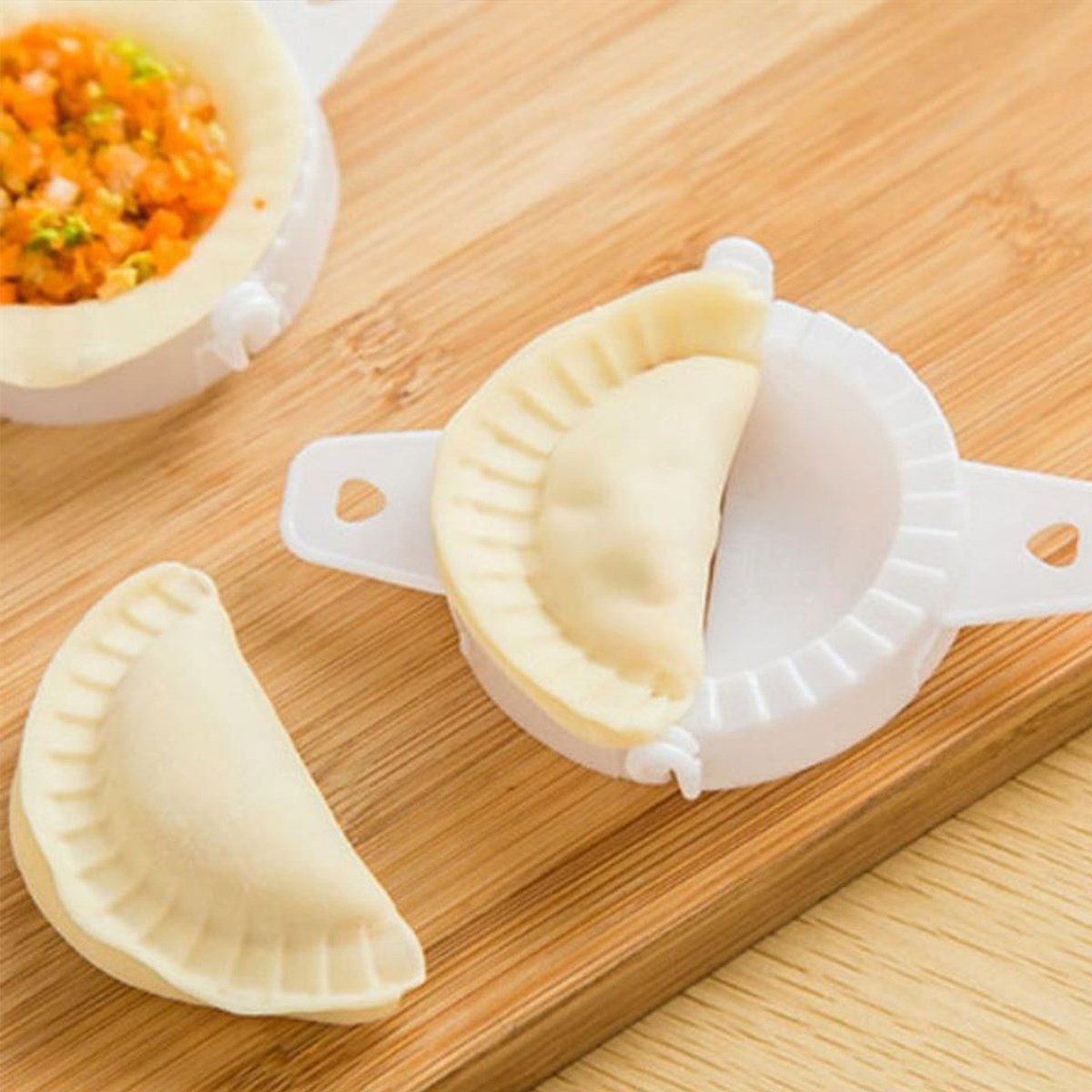 3lü Çiğ börek kurabiye Hamur İşi Ravioli Kesme Kalıbı Aparatı — Veyo — görsel 4