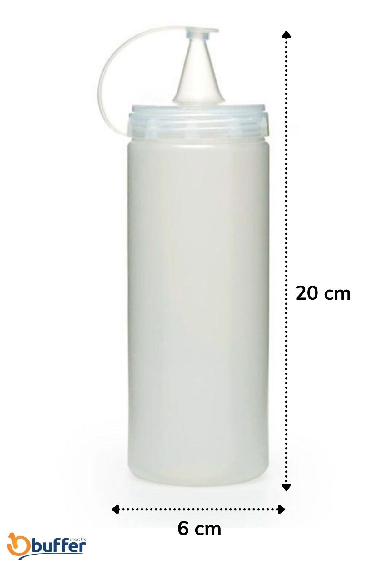 Şeffaf Kapaklı Sızdırmaz Yağlık Sosluk Şişesi Plastik Yağdanlık 400 ml AP-9028 — Veyo — görsel 8