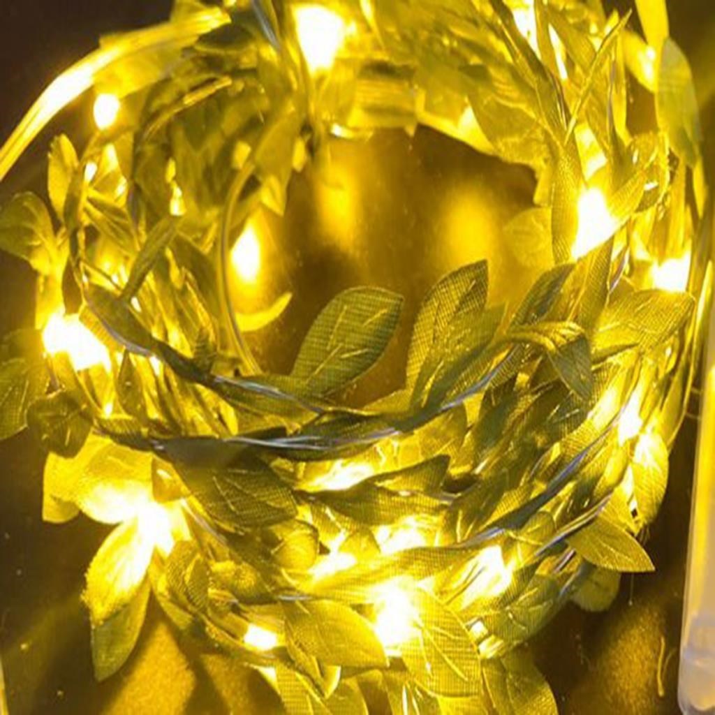 Yapraklı Dekorlu3 Metre Peri Led Pilli Işık Yılbaşı Aydınlatma — Veyo — görsel 6