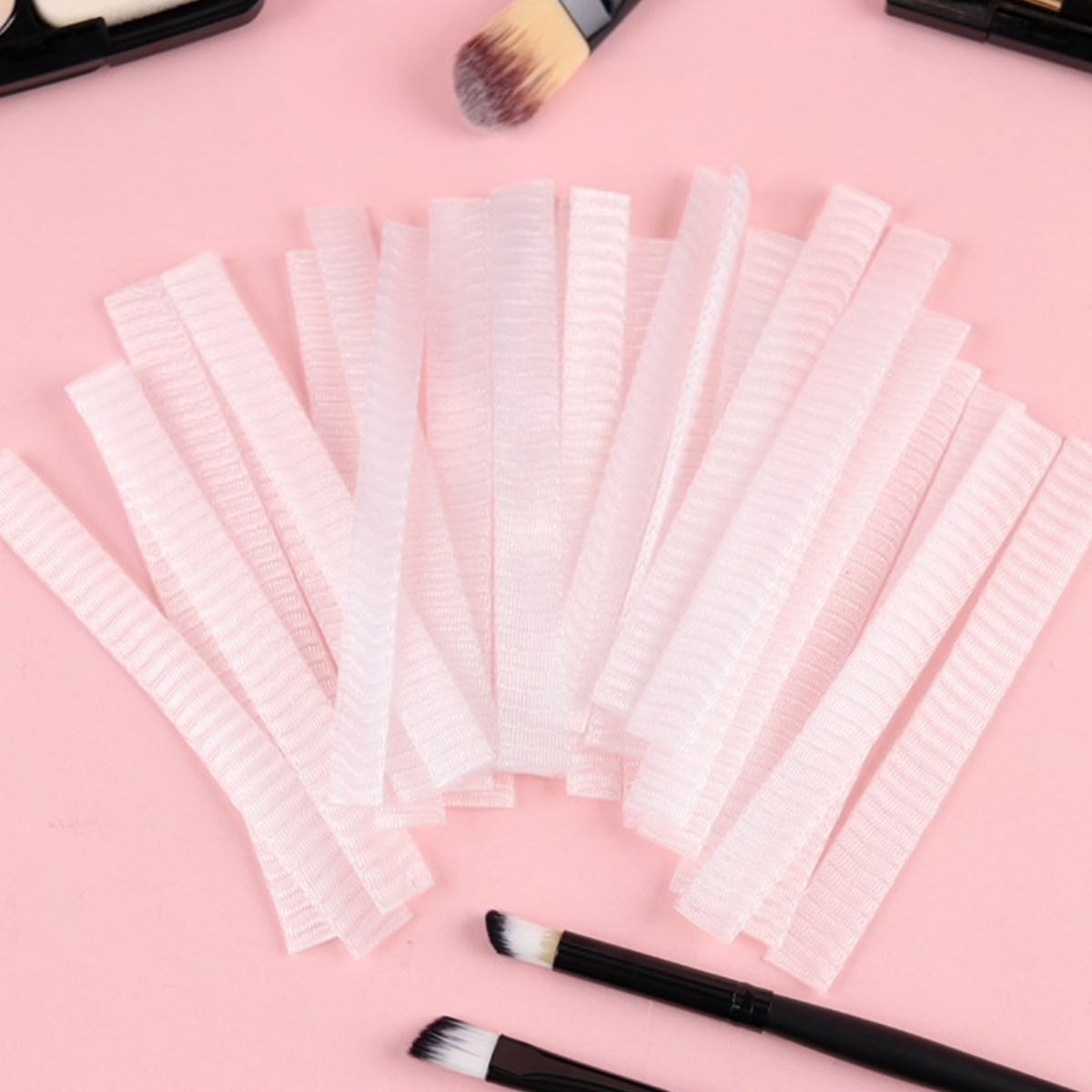 Makyaj Far Allık Kontür Eyeliner Fırça Malzemeleri Ürünleri Koruyucu File Kapak Örgü Kılıf S — Veyo — görsel 6