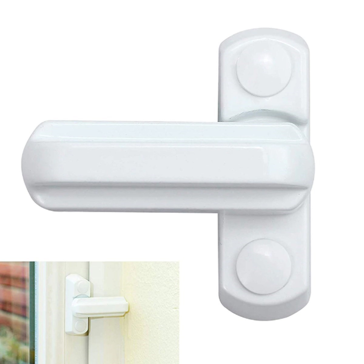 PVC Pimapen Pencere Cam Balkon Kapısı Güvenli Emniyet Kilidi — Veyo — görsel 4