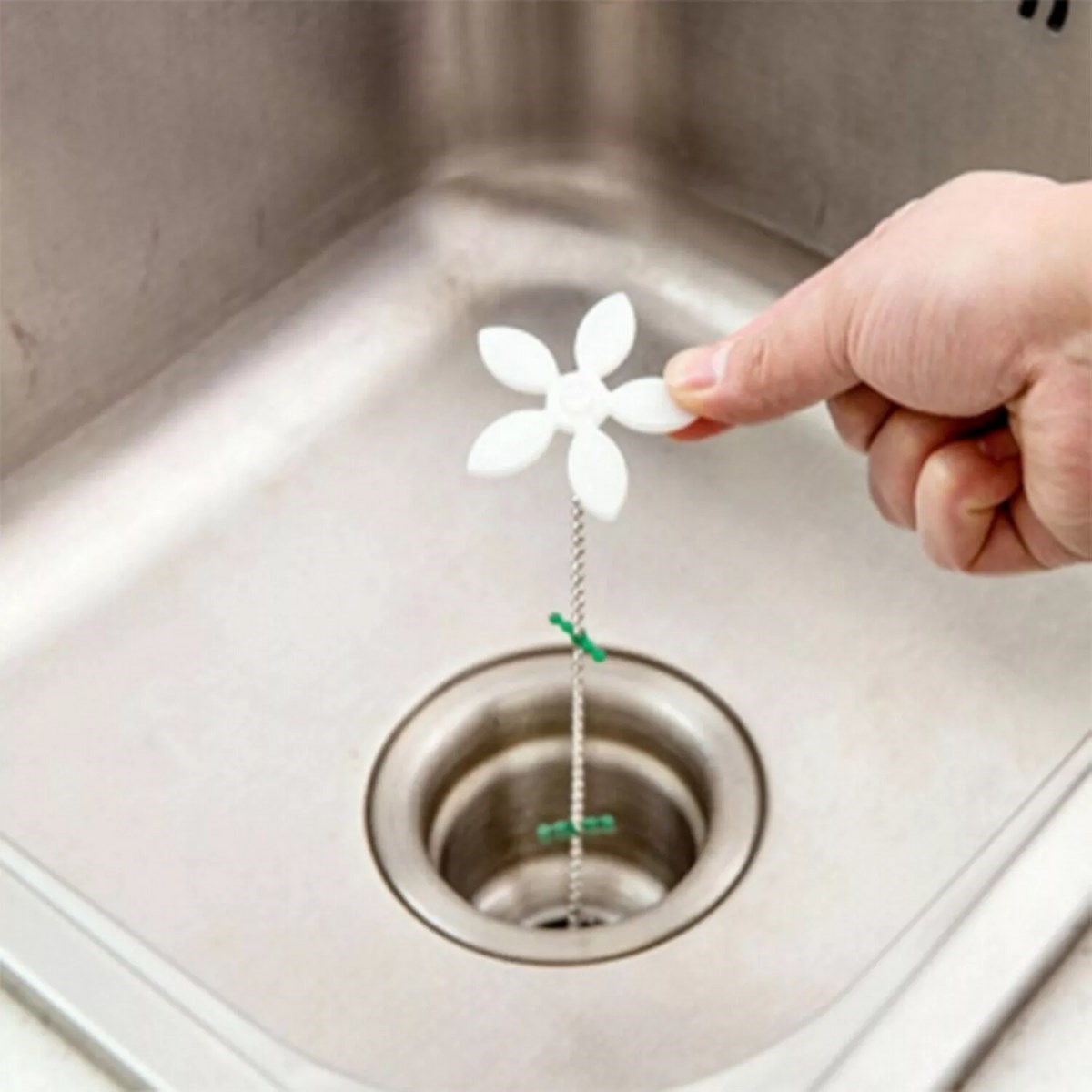 Pratik Banyo Küvet Lavabo Gideri Tıkanma Önleyici Plastik Aparat — Veyo — görsel 3