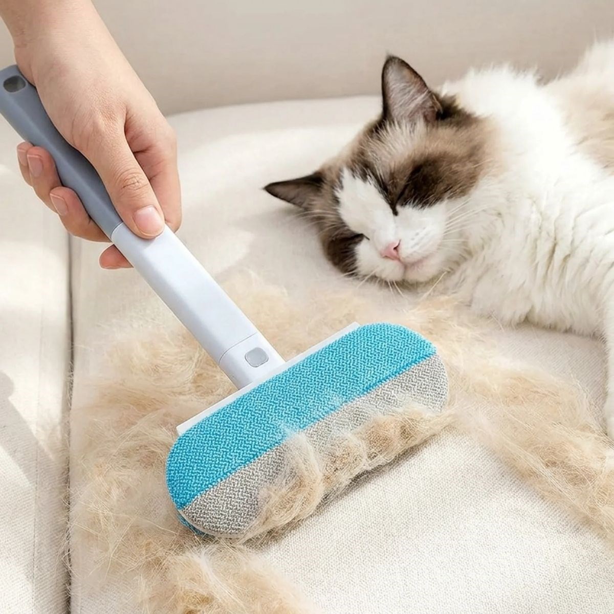 4’ü 1 Arada Tüy Toplayıcı – Kedi Köpek Tüy Temizleyici Fırça, Koltuk Halı Tüy Alıcı Çok Fonksiyonlu Fırça — Veyo — görsel 4