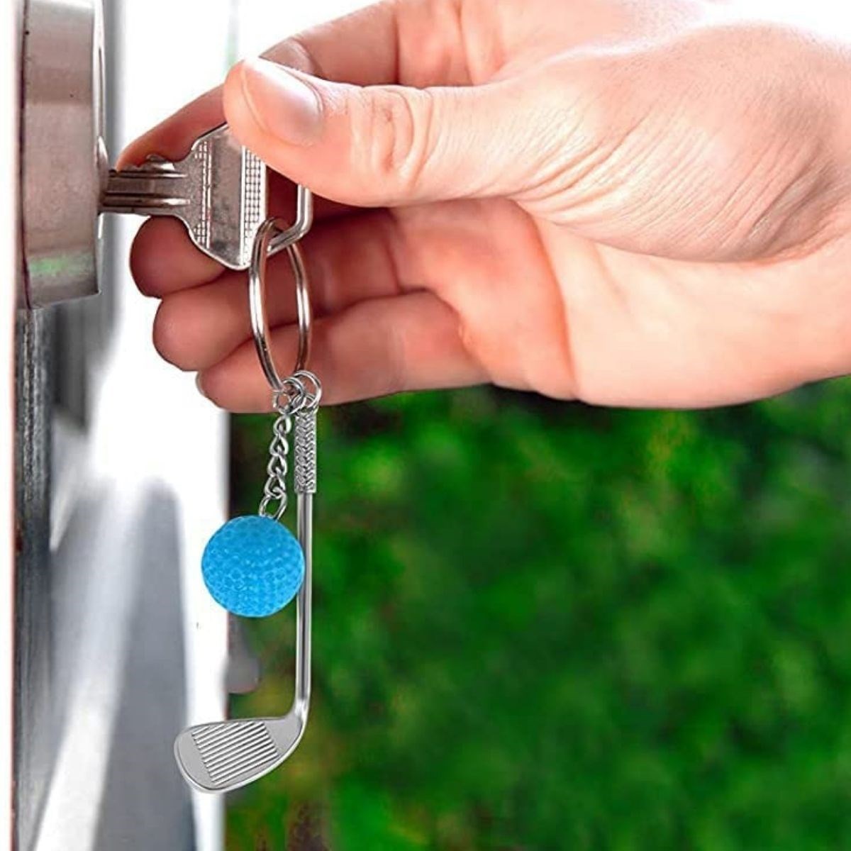 Gerçekçi Golf Tasarımlı Şık Anahtarlık Kolye Çanta Süsü Golf Keychain — Veyo — görsel 5