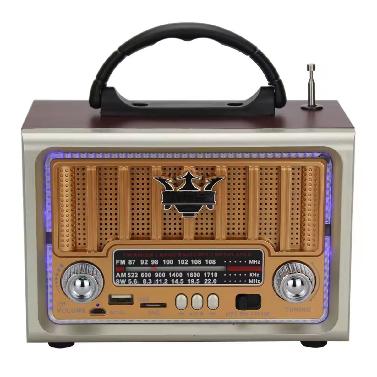 Taşınabilir Klasik AM/FM/SW Retro Nostaljik Radyo — Veyo