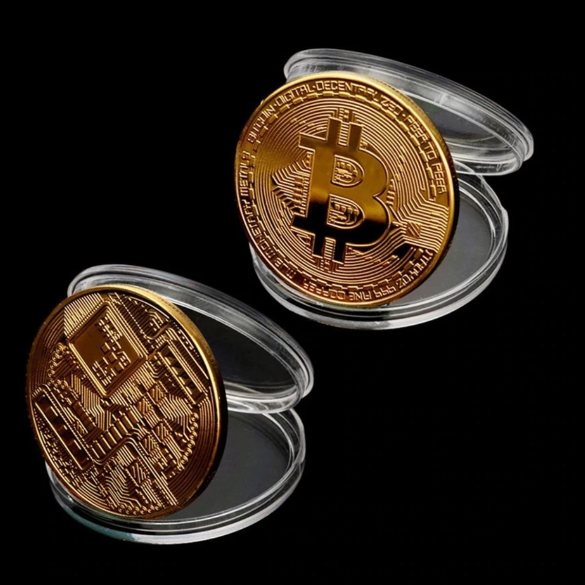 Bitcoin Madeni Hatıra Parası Madeni Bitcoin Hediye Sikke Para — Veyo — görsel 4