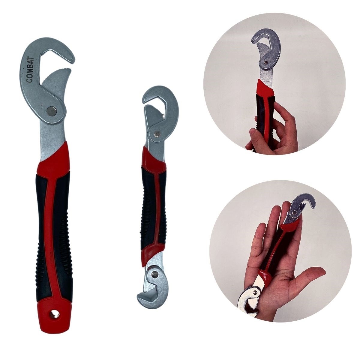 Çok Fonksiyonlu Ergonomik Ayarlanabilir Büyük Küçük Akıllı Pense Anahtar 2li Set — Veyo