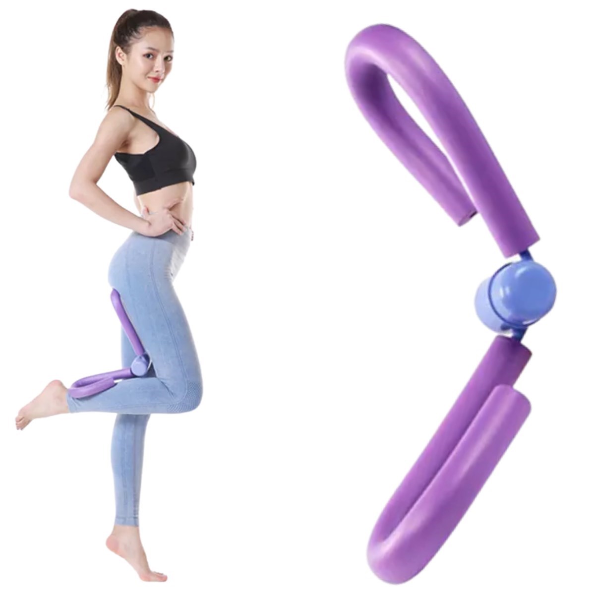 Yaylı Pilates Yoga Aparatı Vücut Geliştirme Bacak İç Kas Egzersiz Ev Fitness Ekipmanı Pratik