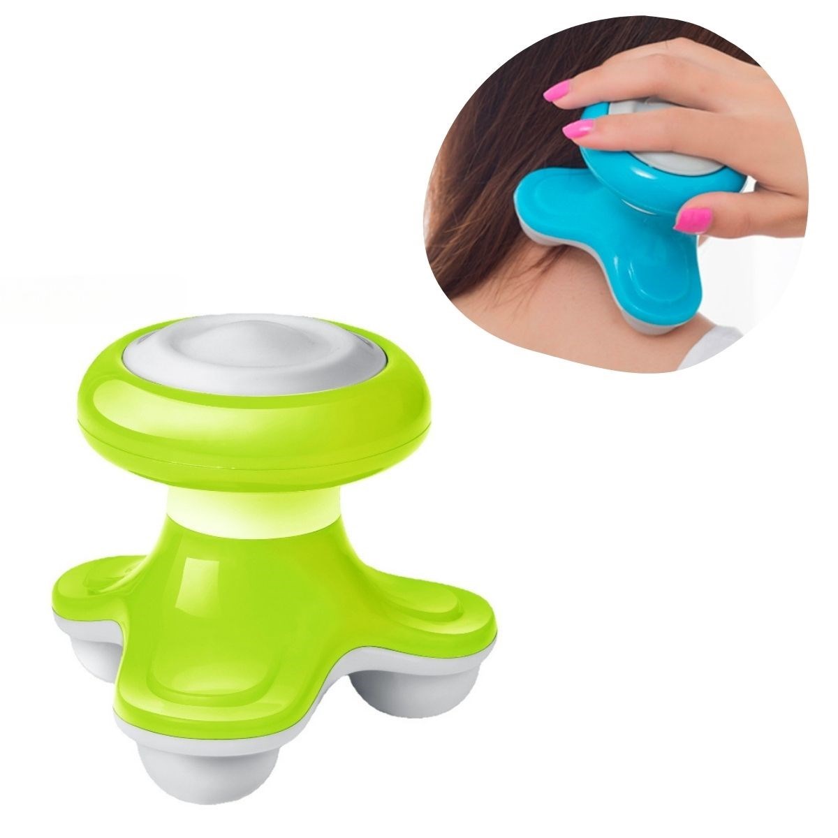 Mini Masaj Aleti USB Şarjlı Üçgen Şekilli Titreşimli Kompakt Çok Fonksiyonlu Taşınabilir Dayanıklı
