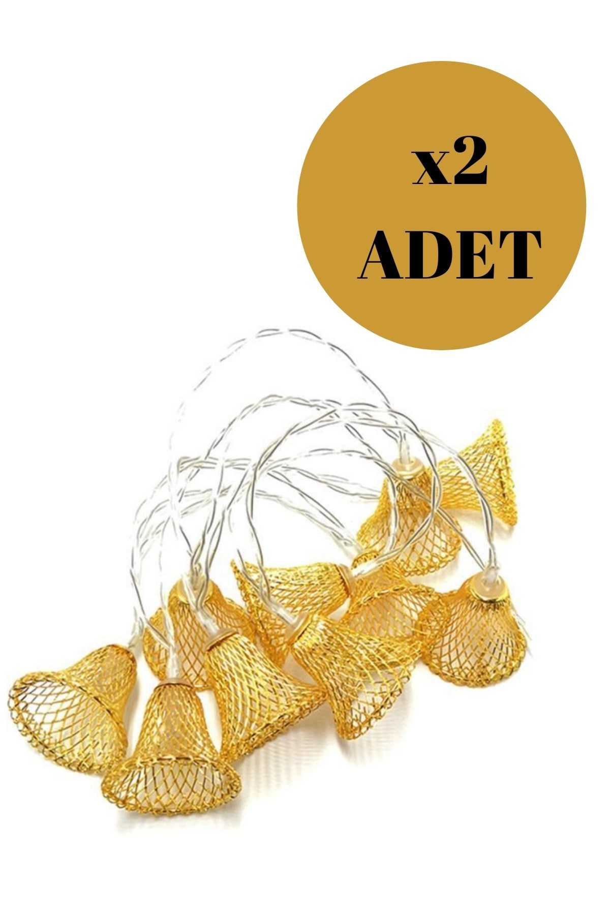 Parti ve Özel Gün Dekorasyonu Çan Şeklinde Metal Şerit Led Işık — Veyo — görsel 5