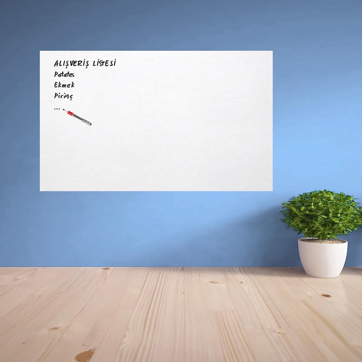 Ders Çalışma Yazı Tahtası Manyetik Duvar Stickerı 100x60 cm — Veyo — görsel 2