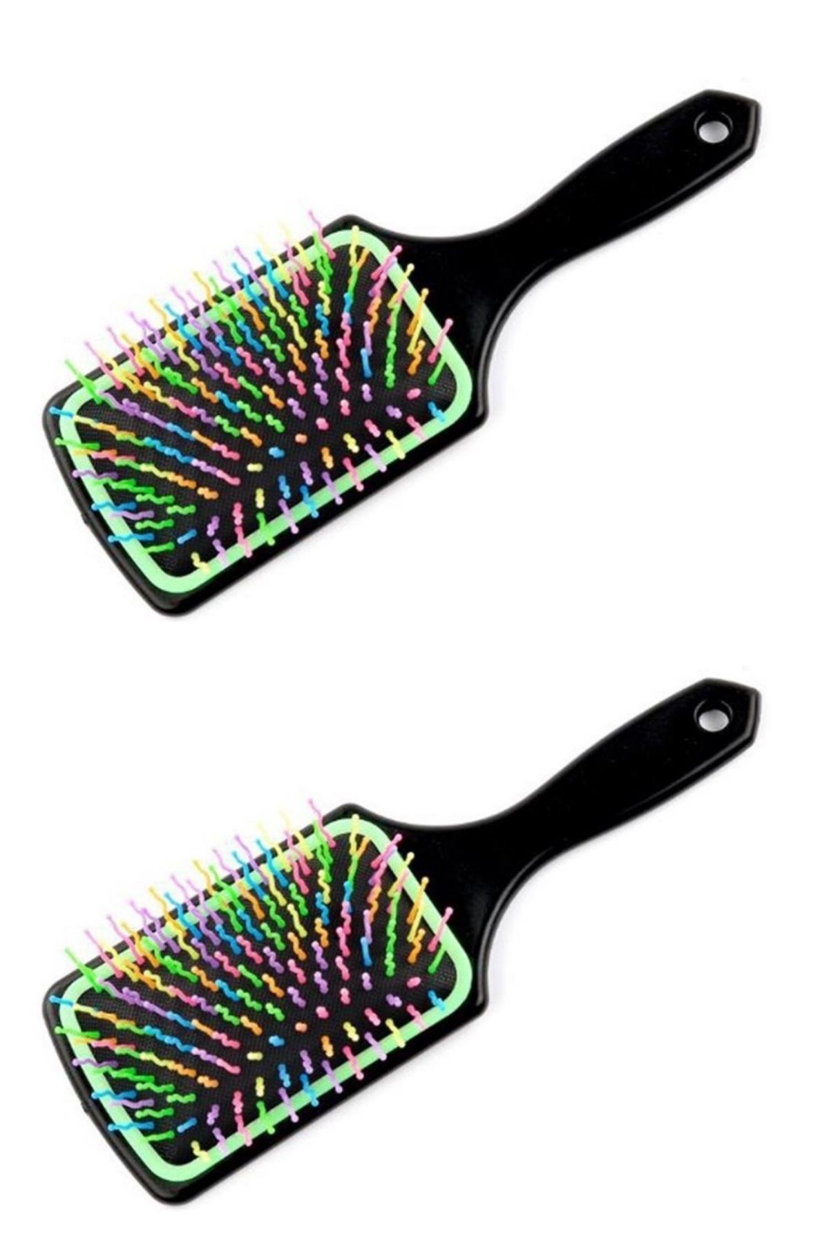 Saç Açıcı Pratik Renkli Uçlu Plastik Saç Fırçası Tarağı Ergonomik Tarak — Veyo — görsel 7