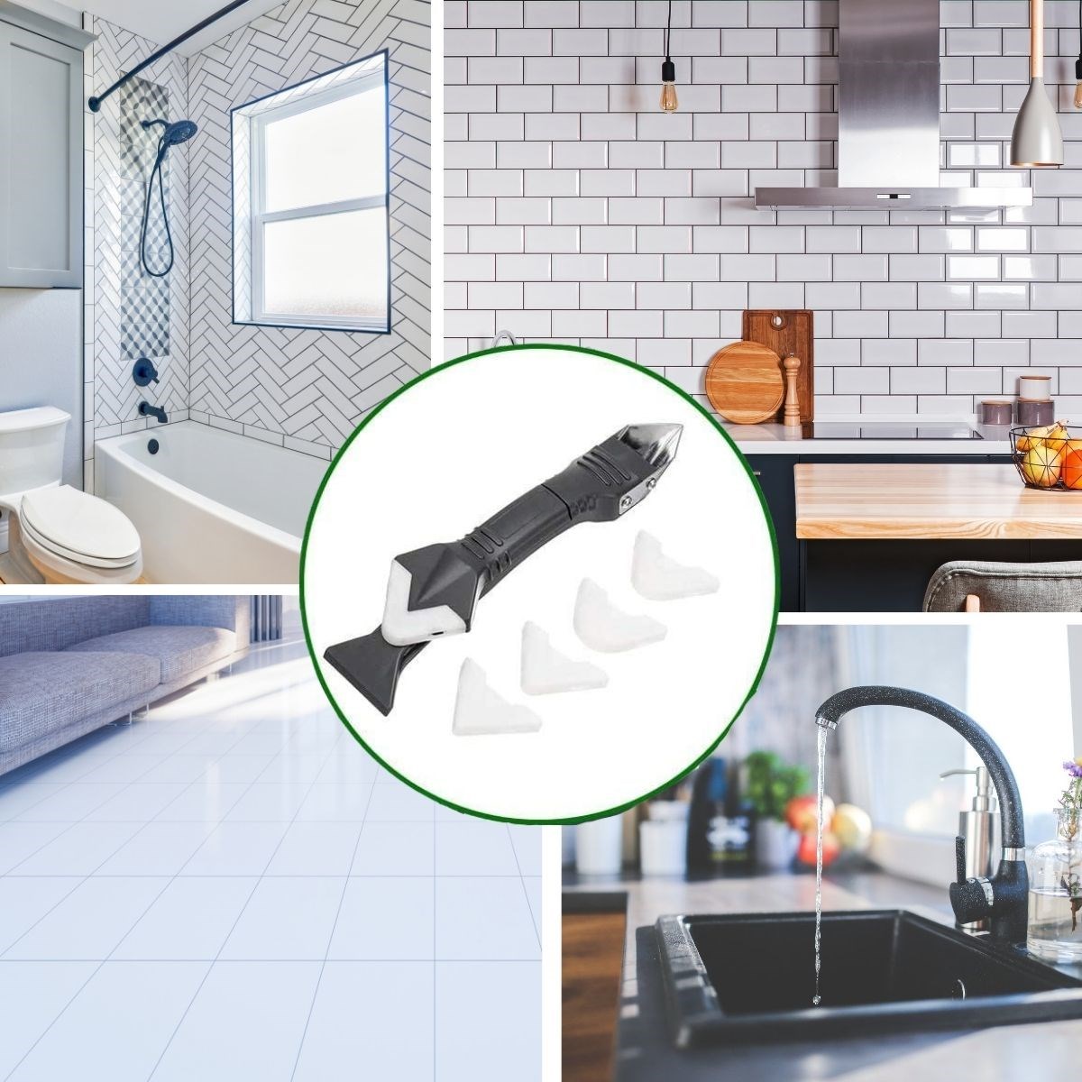 BUFFER® 3 ü 1 Arada Fayans Derz Silikon Kazıyıcı Sıyırıcı Ve Uygulayıcı Aparat — Atasan — görsel 6