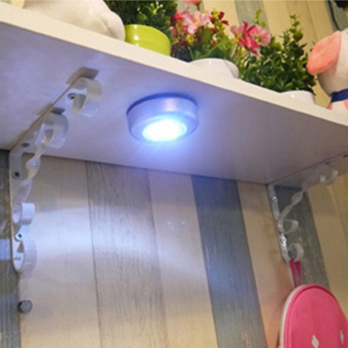 Kablosuz Spot Pilli Dokunmatik Led Lamba 3 Ledli Dolap Lambası — Veyo — görsel 8