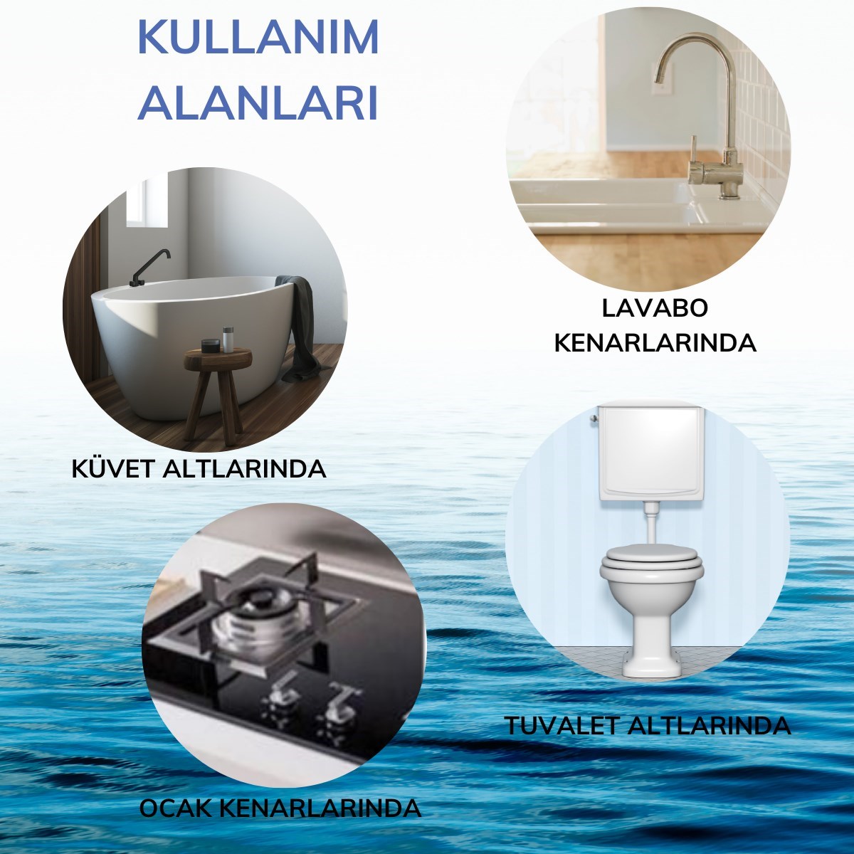 Gri Su Sızdırmaz Banyo Mutfak Lavabo Küvet İzolasyon Şerit Bant — Veyo — görsel 5