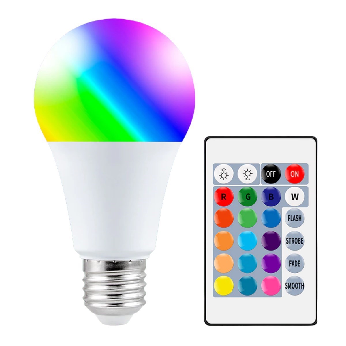 9w Uzaktan Kumandalı 15 Farklı Renk Seçenekli Led Ampul — Veyo