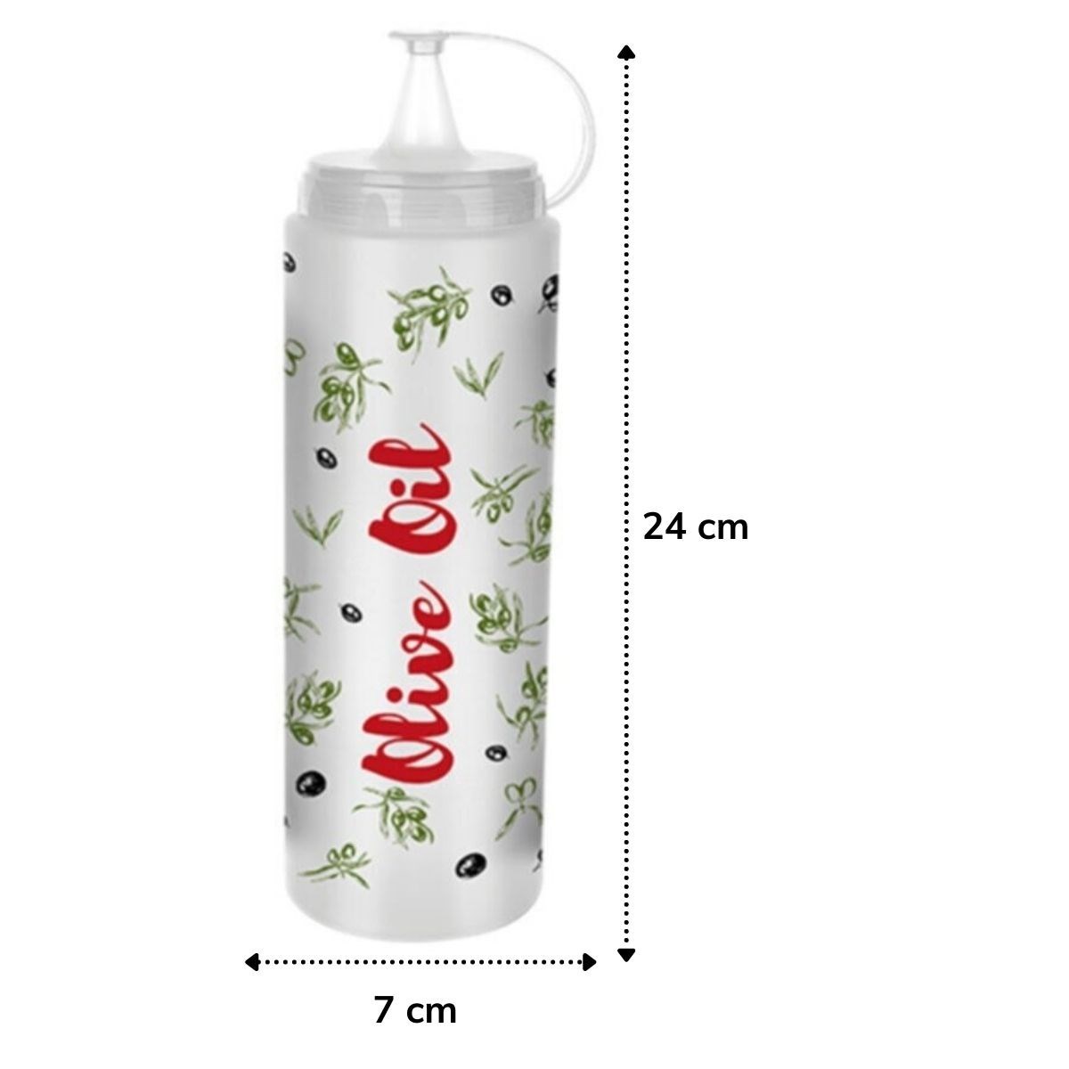 Şeffaf Kapaklı Sızdırmaz Yağlık Sosluk Şişesi Plastik Yağdanlık Master Chef AP-9471 — Veyo — görsel 2