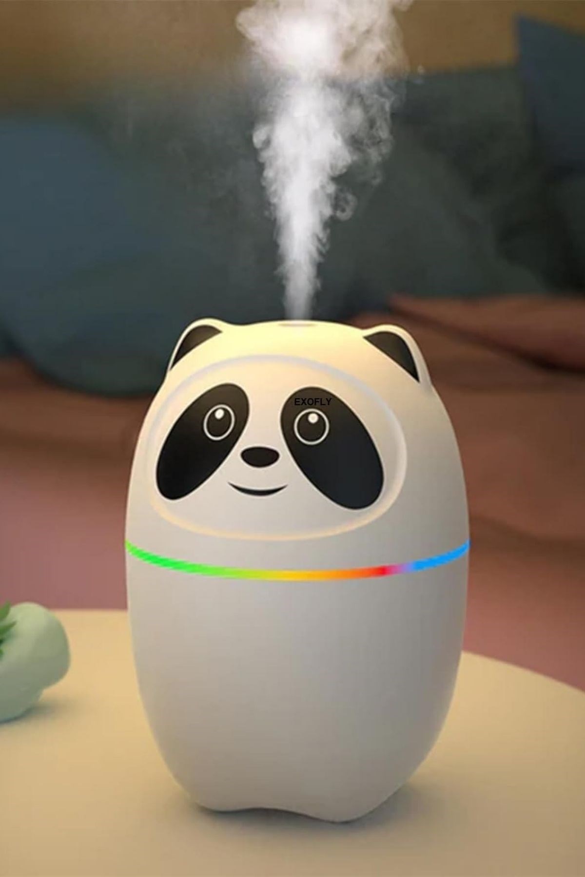 Sevimli Panda Figürlü Hava Nemlendirici – Ultrasonik Soğuk Buhar Makinesi, LED Işıklı Masaüstü Oda Nemlendirici — Veyo — görsel 6
