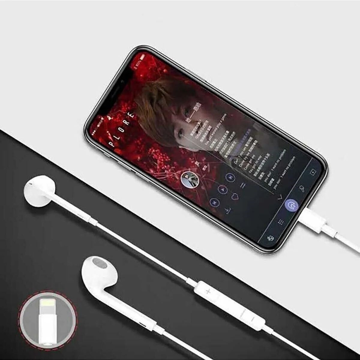 İphone Ucu Çıkışlı Pop Up Kulakiçi Yumuşak Kontrol Tuşlu Kulaklık — Veyo — görsel 4
