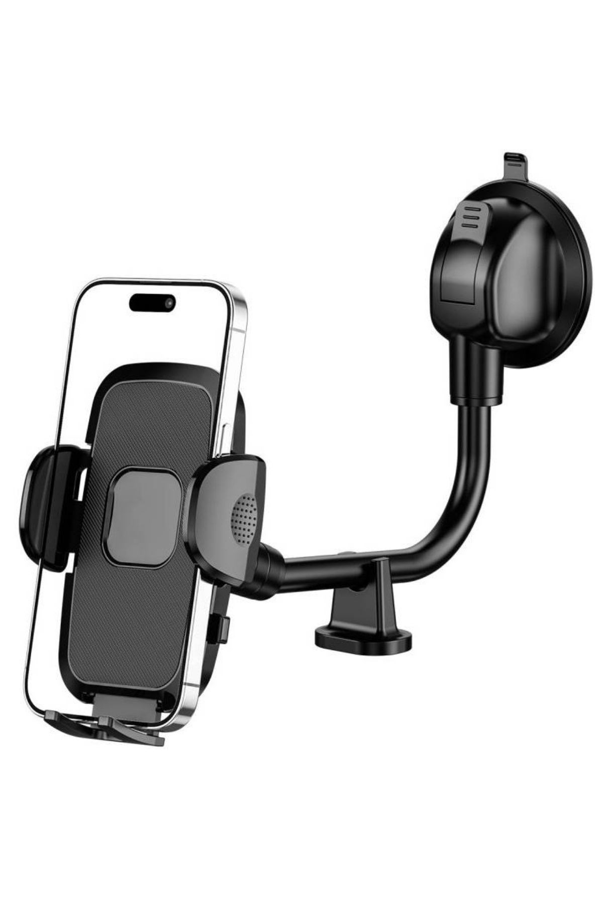 Ayarlanabilir Vakum Kilitli Cam Ve Torpidoya Takılabilen Telefon Tutucu — Veyo — görsel 7