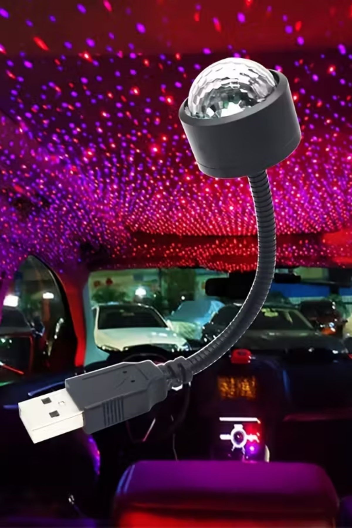 USB Sese Duyarlı 8 Farklı Mod Işıklı LED Atmosfer Işığı – Ambiyans Aydınlatması — Veyo — görsel 7