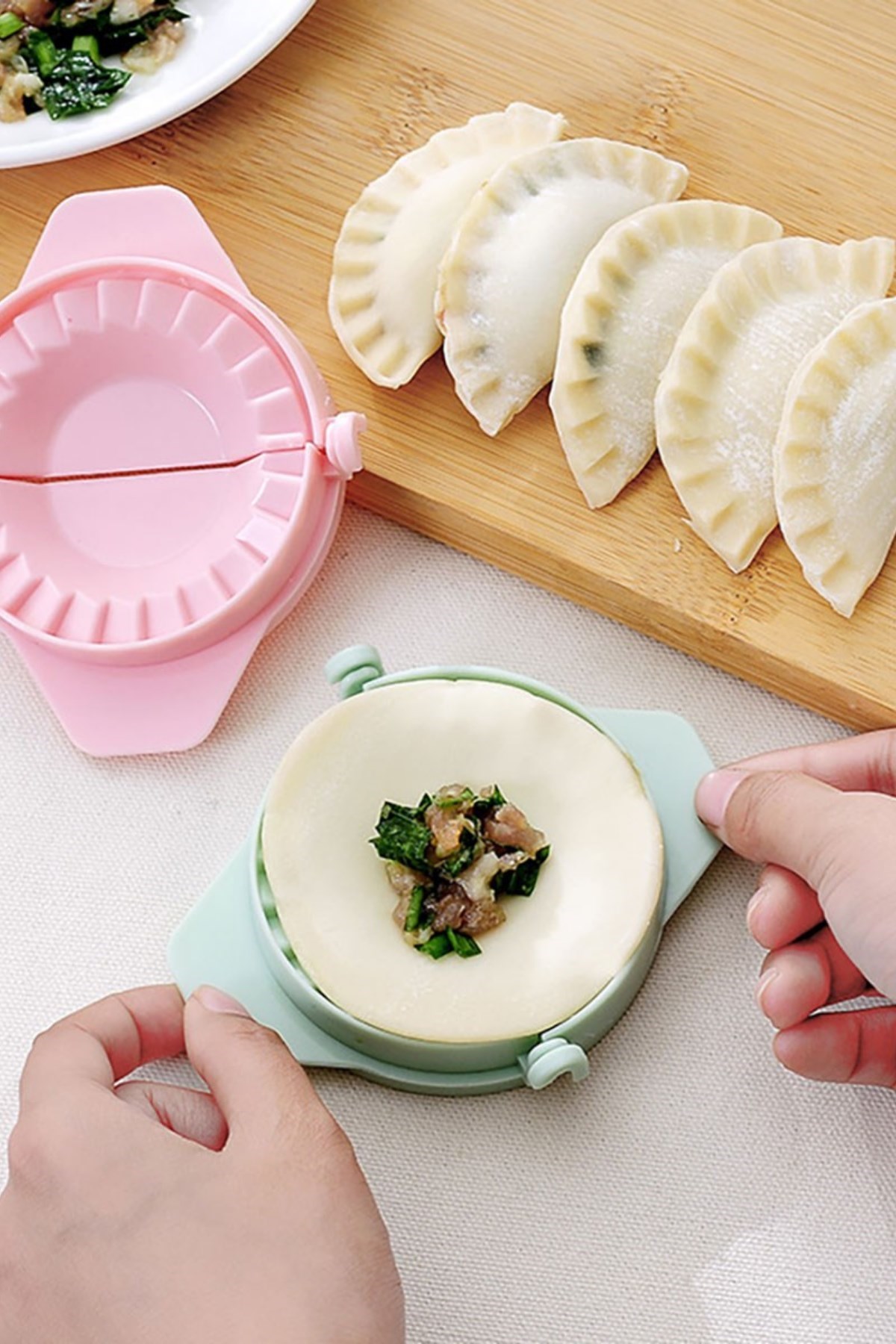 3lü Çiğ börek kurabiye Hamur İşi Ravioli Kesme Kalıbı Aparatı — Veyo — görsel 8