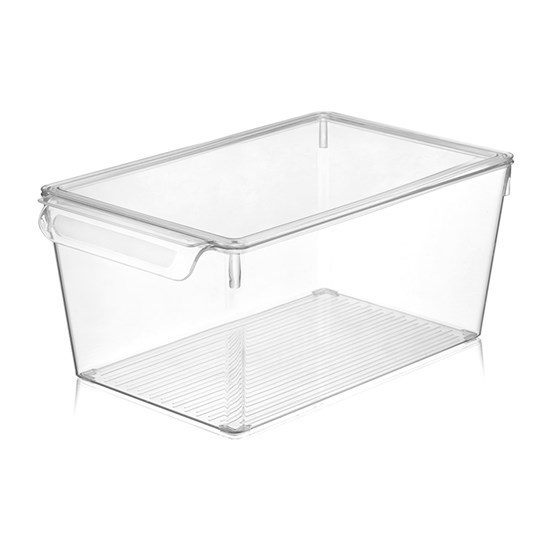 Kapaklı Şeffaf Buzdolabı Organizer (200 X 325 X 140Mm) - 38067