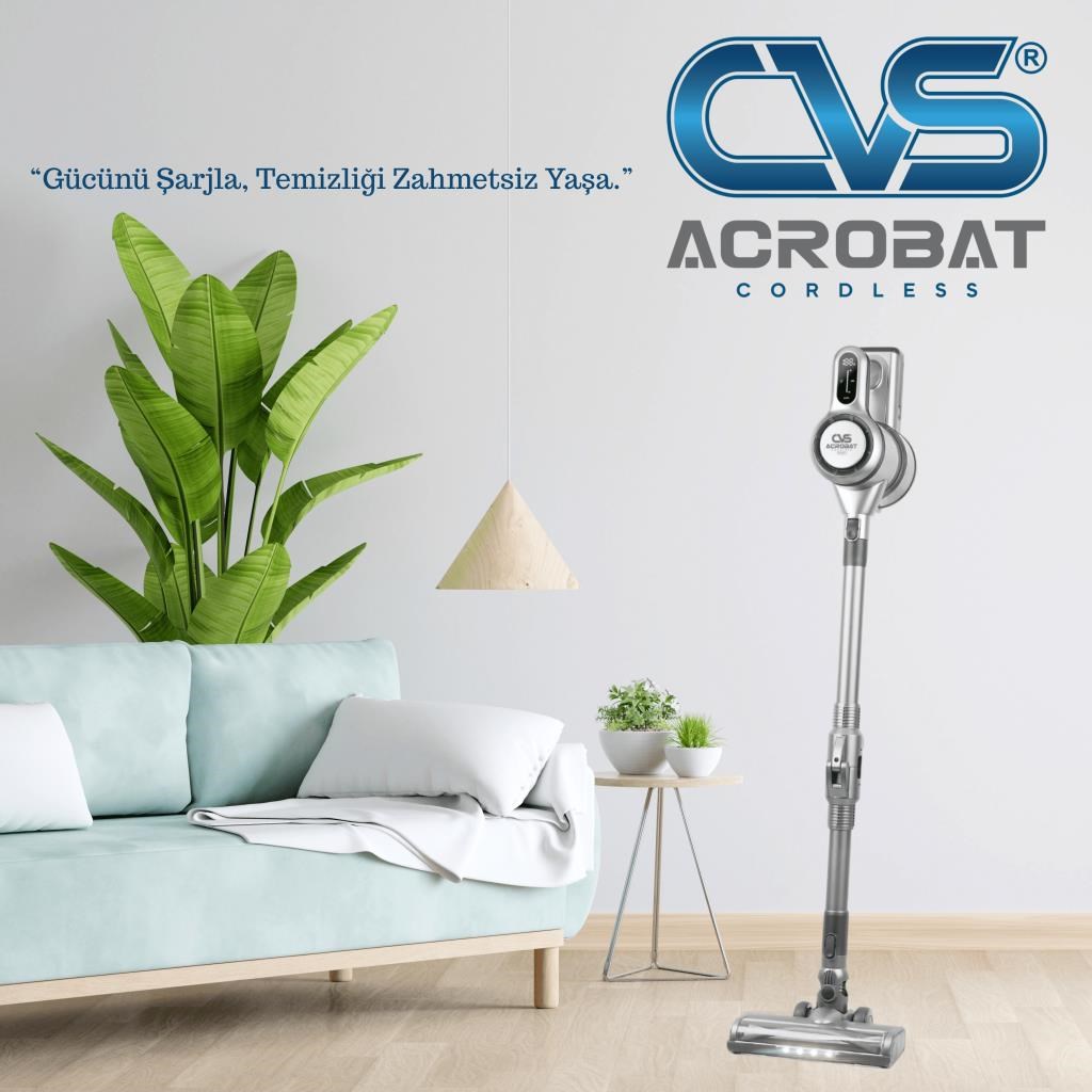 CVS DN 4731 Cordless Katlanır Şarjlı Dijital Dik Süpürge