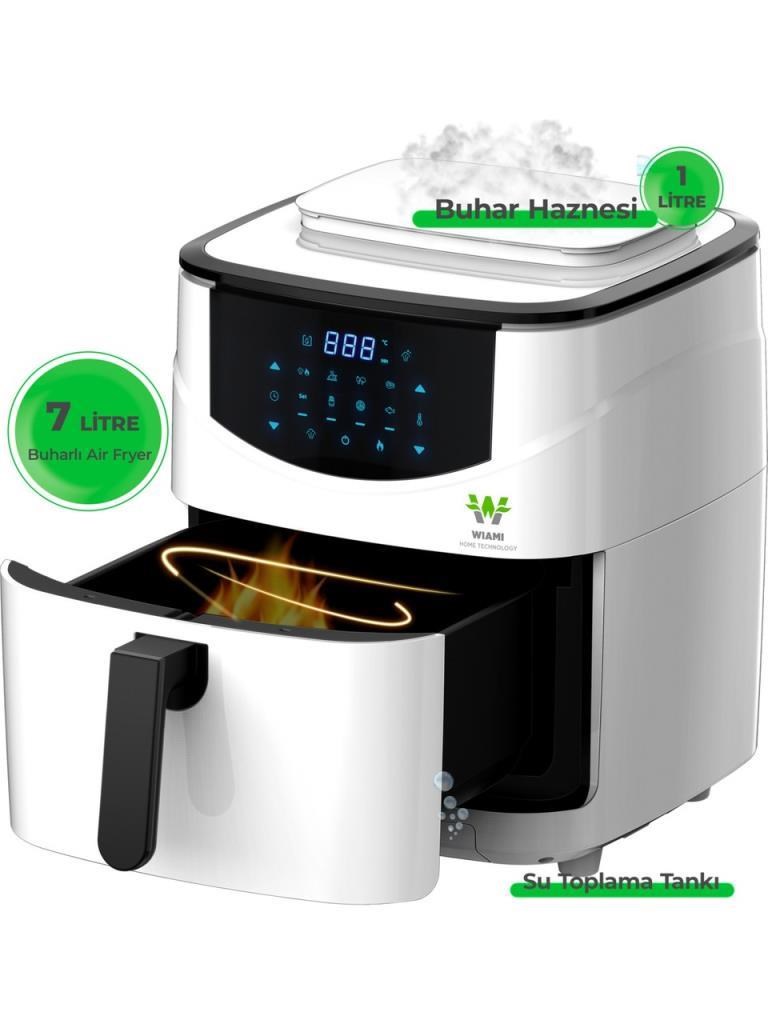 WIAMI ST-007 7 Litre Sıcak Hava Fritözü Airfryer Beyaz