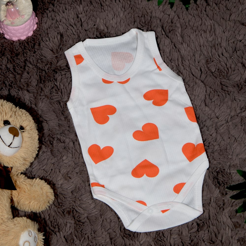 Büyük Kalpli Zıbın Body 0 - 9 Ay-6 Ay