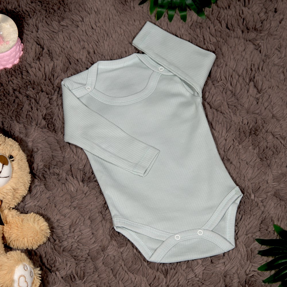 Raporlu Kollu Beyaz Zıbın 0 - 12 Ay-Yeni Doğan