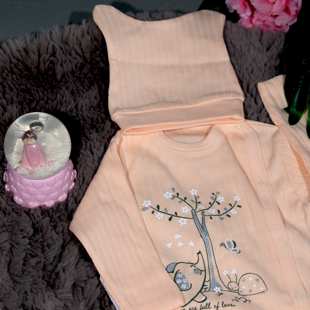 Doğa Temalı Organik Bebek Takımı-1 Ay