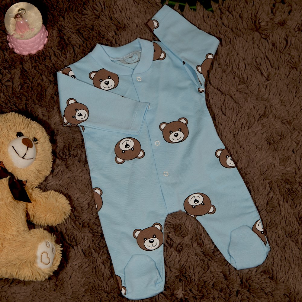 Ayıcıklı Patikli Tulum 0-6 Ay-6 Ay