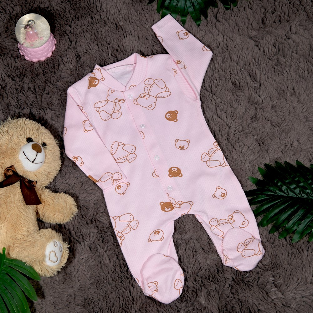 Raporlu Ayıcık Patikli Tulum 0 - 6 Ay-6 Ay