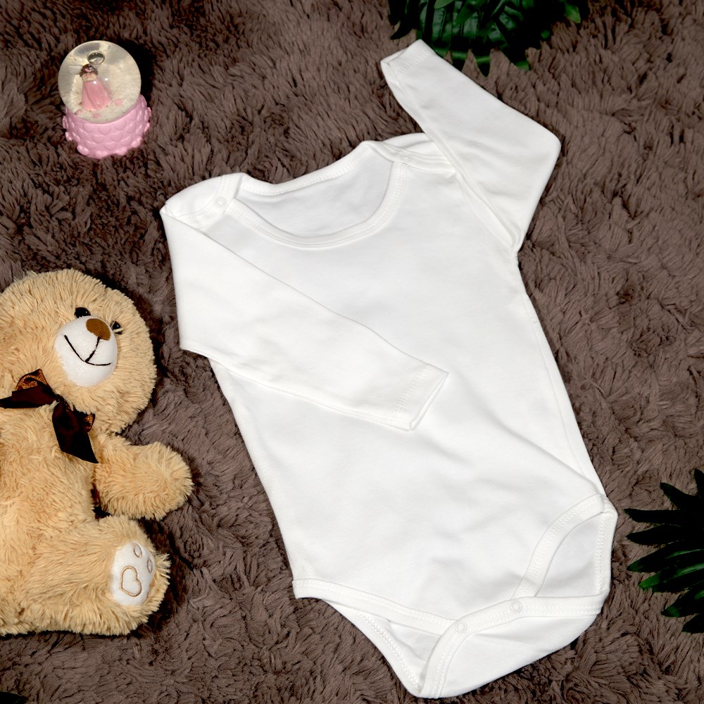 Beyaz Kollu Zıbın Body 1 - 3 Yaş-2 Yaş