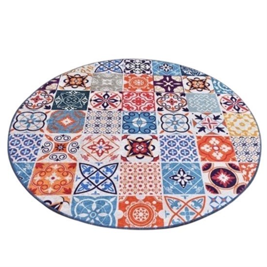 Ceramico Djt Çap 120 Cm Dekoratif Kaymaz Taban Halı-20693