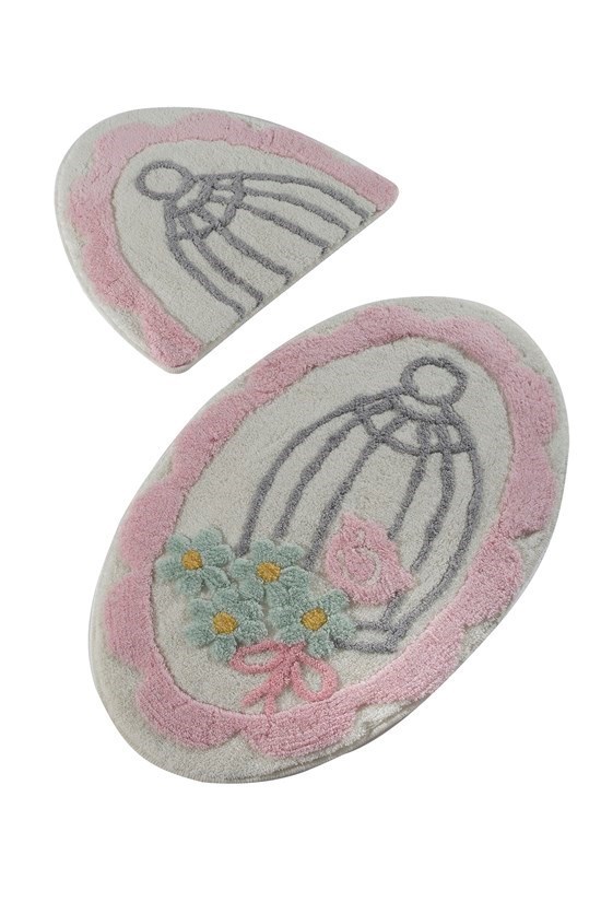 Sweet Bird Gri 2Li Set Banyo Paspası-23318