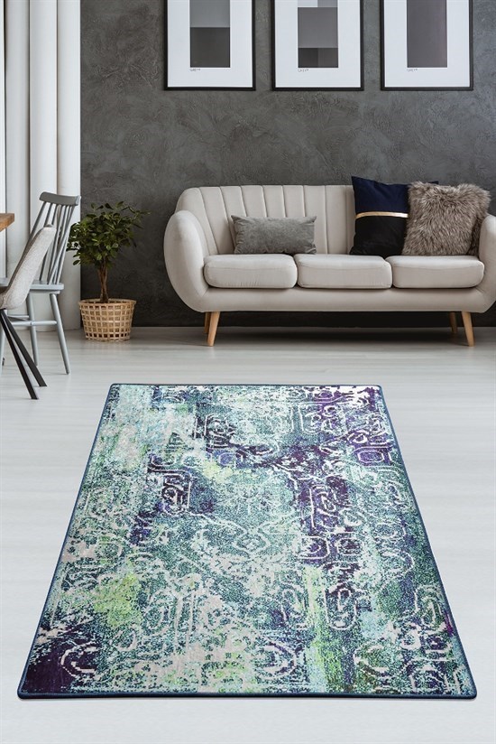 Harmony Mavi Djt 120X180 Cm Salon,Koridor, Dekoratif Halı-21452