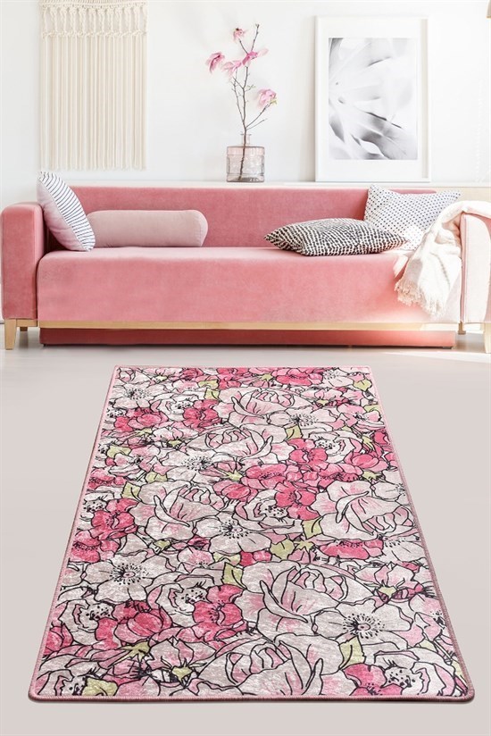 Rosa Pink Djt 80X150 Cm Salon,Koridor, Dekoratif Halı-22998