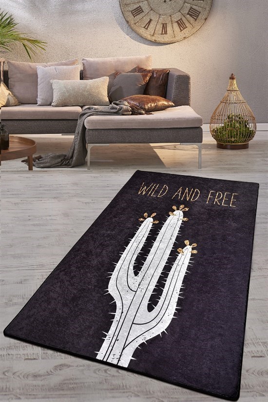 Wild And Free Djt 80X120 Cm Dekoratif Kaymaz Taban Halı-23540