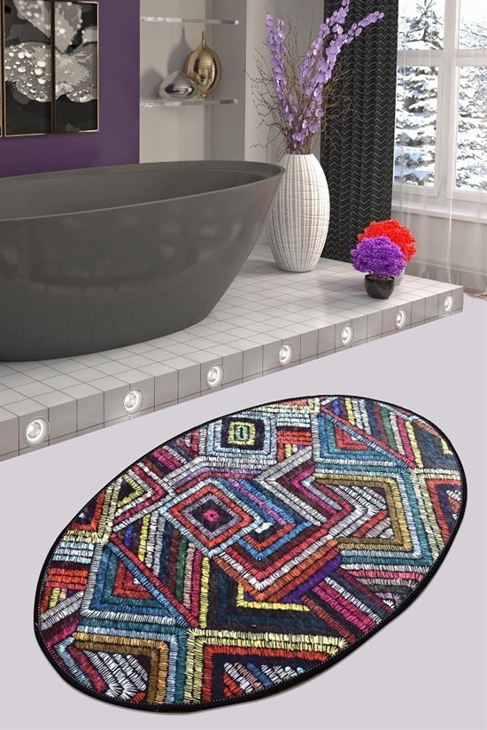 Maglie Oval Djt 60X90 Cm Banyo Banyo Paspası-22233