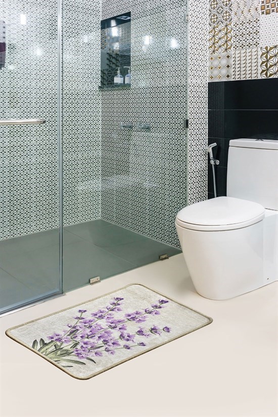 Lavender Djt 40X60 Cm Banyo Paspası Klozet Takımı-21994