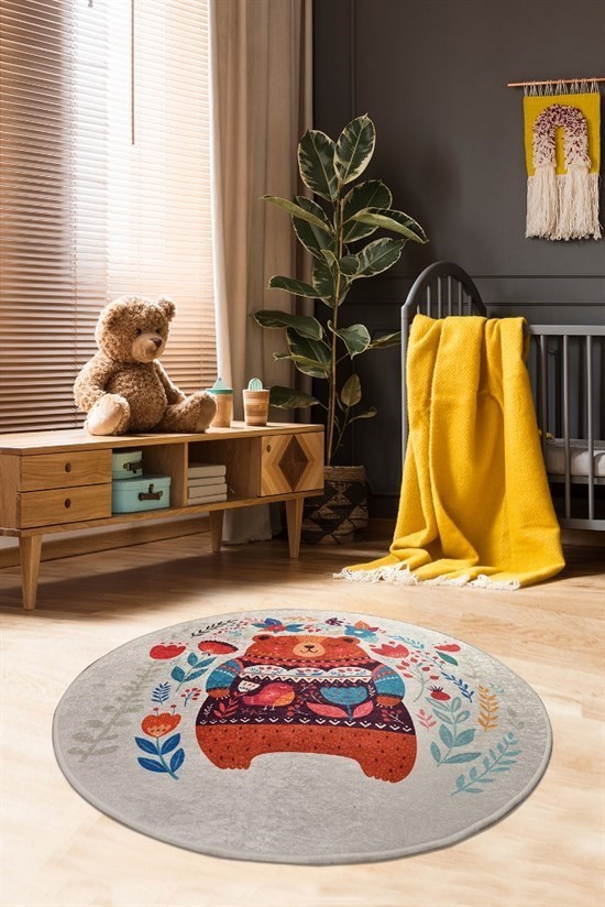 Sweet Bear 140X140 Çocuk Ve Bebek Halısı-23314