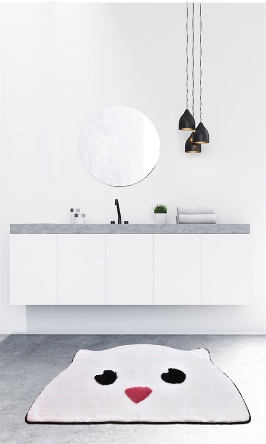 Kissa 70X120 Cm Banyo Halısı Klozet Takımı Paspas-21883